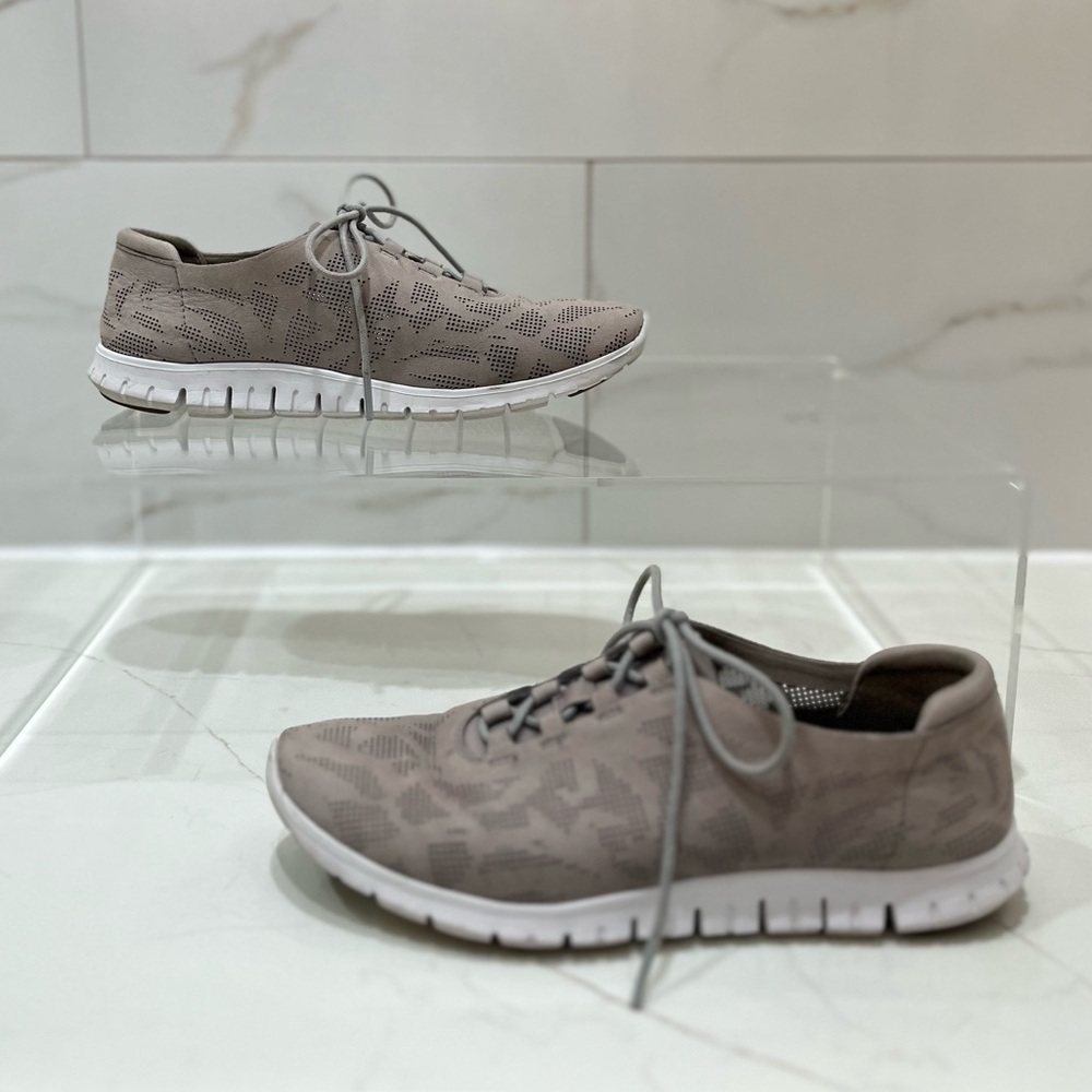 Cole Haan Gray Zero Grand  Athletic Shoes with Suede Upper 7.5